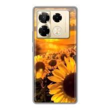 Чехол с Цветами для Infinix Note 40 Pro (поле подсолнухов)