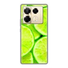 Чехол с изображением  вкусной еды для Infinix Note 40 Pro – Лайм