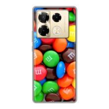 Чехол с изображением  вкусной еды для Infinix Note 40 Pro – Разноцветные M&M'S