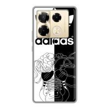 Чехол в стиле "Адидас" для Инфиникс Нот 40 Про – Adidas шнурки
