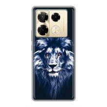 Чехол с картинкой на Infinix Note 40 Pro – Лев - синий