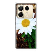 Чехол с ромашками на Infinix Note 40 Pro – Белая ромашка
