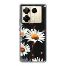 Чехол с ромашками на Infinix Note 40 Pro – Белые ромашки