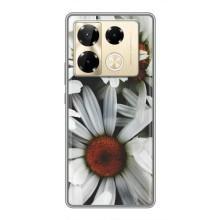Чехол с ромашками на Infinix Note 40 Pro – Цветы Ромашки