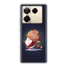 Чехол Санта Клаус для Infinix Note 40 Pro – Подарки от Санты
