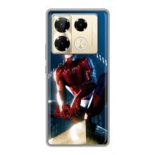 Чехол Супергерой Человека Паука на Infinix Note 40 Pro – Паук на доме