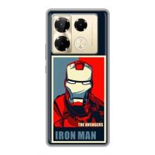 Чехол Супергерой Железный человек на Infinix Note 40 Pro – Art Iron man
