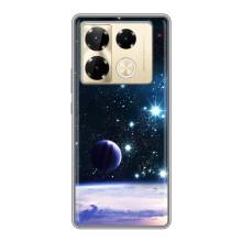 Чехол (ТПУ) с планетами на Infinix Note 40 Pro – Космический вид