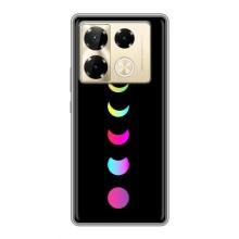 Чехол (ТПУ) с планетами на Infinix Note 40 Pro – Полнолуние