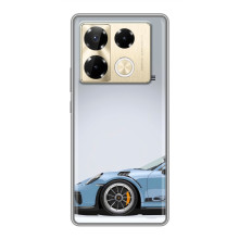 Чохол з авто Порше для Infinix Note 40 Pro – Блакитний Порше