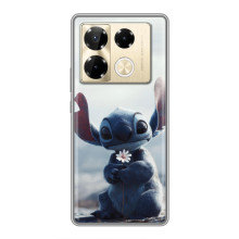 Чохол з малюнком Стіч для Infinix Note 40 Pro – Стіч з квіткою
