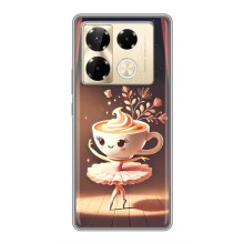 Чехол с мемом Тралалело тралала на Infinix Note 40 Pro (Балерина капучина)