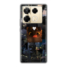 Чехол как приручить дракона на Infinix Note 40 Pro (Дракон коллаж)