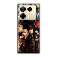 Чехол как приручить дракона на Infinix Note 40 Pro (Персонажи дракона)