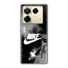 Чехол с логотипом Найк на Infinix Note 40 Pro (Найк дымчатый)