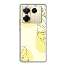 Силконовий чохол з принтом в квітах на Infinix Note 40 Pro