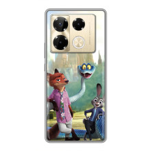 Чехол Зоотрополіс на Infinix Note 40 Pro – Ник Джуди и змея