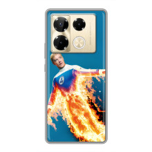 Чохол з принтом Фантастична четвірка для Infinix Note 40 Pro – Людина-факел