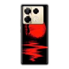 Летний Чехол на Infinix Note 40 Pro – Красный Закат