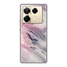 Мраморный чехол на Infinix Note 40 Pro (VPrint) (Пурпурный Мрамор)