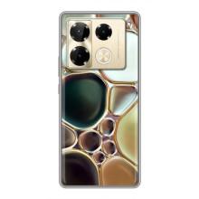 Мраморный чехол на Infinix Note 40 Pro (VPrint) (Радужный Мрамор)
