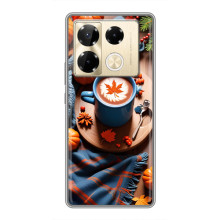 Чохол з унікальним дизайном 'Осінь з кавою' для Infinix Note 40 Pro – Кава і гарбузики