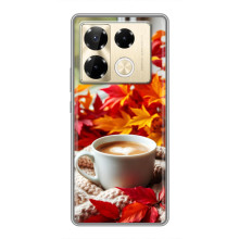 Чохол з унікальним дизайном 'Осінь з кавою' для Infinix Note 40 Pro