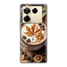 Чохол з унікальним дизайном 'Осінь з кавою' для Infinix Note 40 Pro – Пряна кава