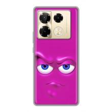Силиконовые Чехлы (смешные стикеры) для Infinix Note 40 Pro – Хитрая мордочка