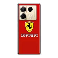 Силиконовый бампер с картинкой машины на Infinix Note 40 Pro – Ferrari Logo
