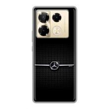 Силиконовый бампер с картинкой машины на Infinix Note 40 Pro – Mercedes