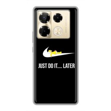 Силиконовый Чехол на Infinix Note 40 Pro с картинкой Nike (Later)