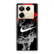 Силиконовый Чехол на Infinix Note 40 Pro с картинкой Nike – Nike дым