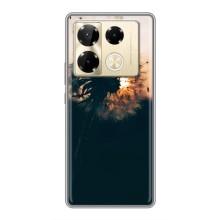 Силиконовый Чехол с одуванчиками на Infinix Note 40 Pro – Красивый одуванчик