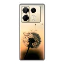 Силиконовый Чехол с одуванчиками на Infinix Note 40 Pro – Роздумаханый одуванчик