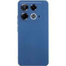 Чехол TPU GETMAN Liquid Silk Full Camera для Infinix Note 40 4G – Синий