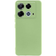 Чехол TPU GETMAN Liquid Silk Full Camera для Infinix Note 40 4G – Зеленый