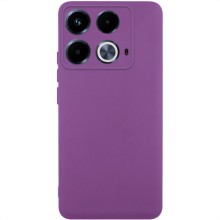 Чехол TPU GETMAN Liquid Silk Full Camera для Infinix Note 40 4G – Фиолетовый