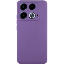 Чехол TPU GETMAN Liquid Silk Full Camera для Infinix Note 40 4G – Фиолетовый