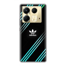 Чохли Адидас для Infinix Note 40 (AlphaPrint) (Адідас з полосами)