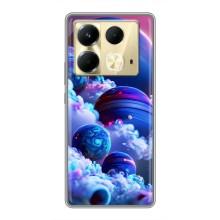 Чохли КОСМОС  на Infinix Note 40 – Сині планети