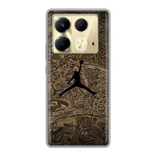 Чохли для Infinix Note 40 - з картинкою JORDAN (AlphaPrint) (Logo Jordan)
