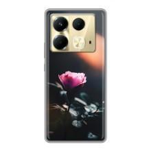 Чехлы с принтом Розочки для Infinix Note 40 – Цветок ночной