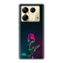 Чехлы с принтом Розочки для Infinix Note 40 – Ночная роза