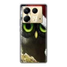 Чохли з принтом СОВИ для Infinix Note 40 – Новорічна Сова