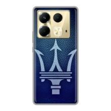 Чехлы с тематикой "Крутые машины" на Infinix Note 40 – Лого Maserati