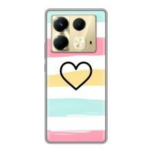 Чехлы с тематикой "Маленькие Сердечки" на Infinix Note 40 – Красивое сердечко