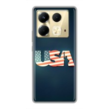 Чехол Флаг USA для Infinix Note 40 (USA)