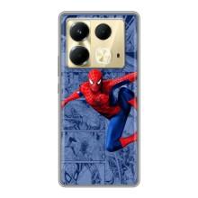 Силиконовый Чехол для Infinix Note 40 – Человек Паук