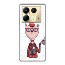 Чехол на тематику: Коты для Infinix Note 40 – Кот аристократ
